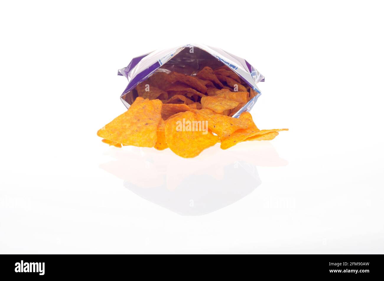Sac d'arôme Doritos Sweet Spicy Chili ouvert Banque D'Images