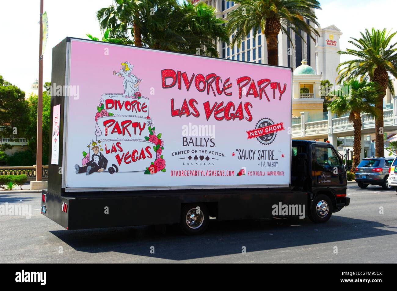 Publicité camion, Las Vegas, Nevada Banque D'Images