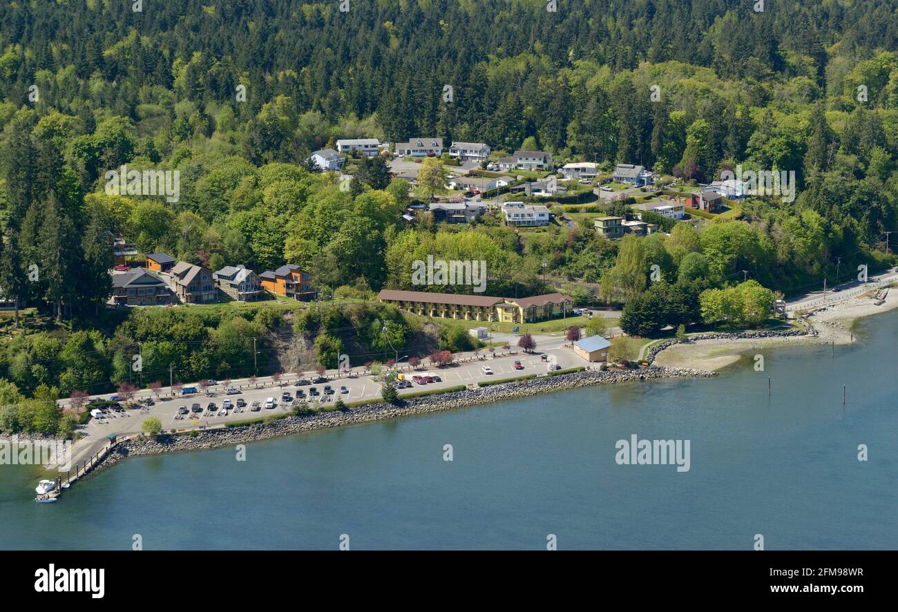 Photo aérienne, île de Vancouver (Colombie-Britannique) Banque D'Images