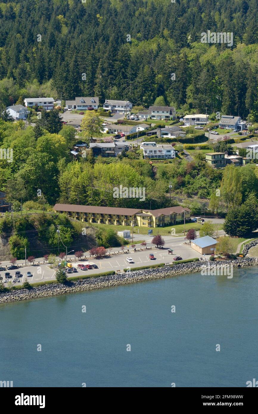 Photo aérienne, île de Vancouver (Colombie-Britannique) Banque D'Images