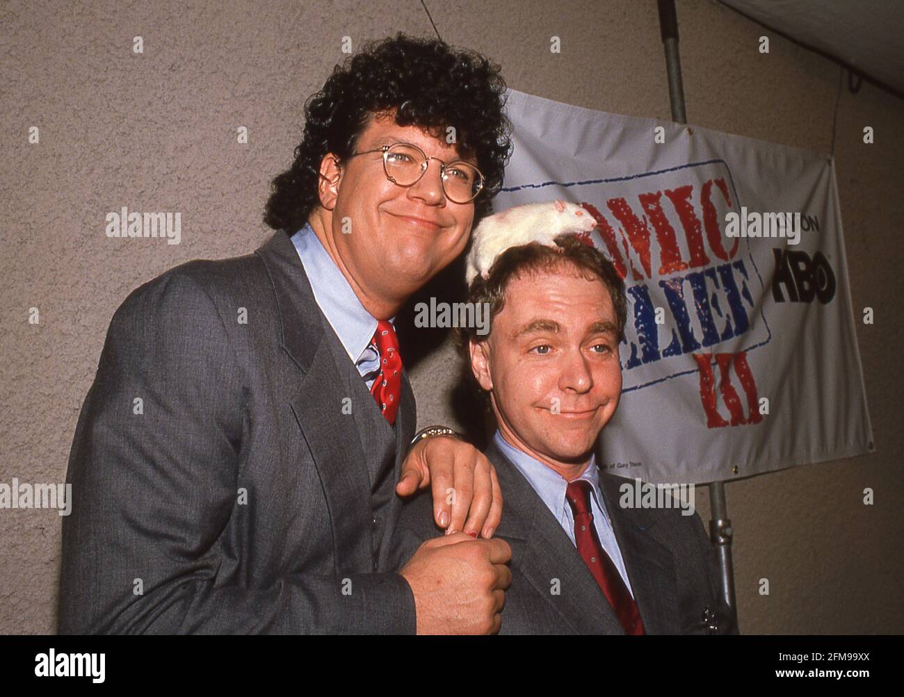 Penn & Teller au Comic relief III le 18 mars 1989 à l'Universal Amphitheater de Universal City, Californie Credit: Ralph Dominguez/MediaPunch Banque D'Images