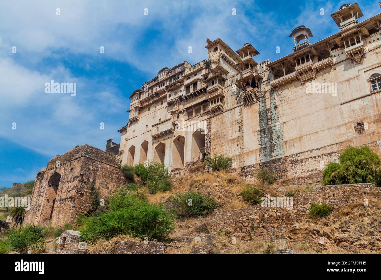 Garh Palace à Bundi, État du Rajasthan, Inde Banque D'Images