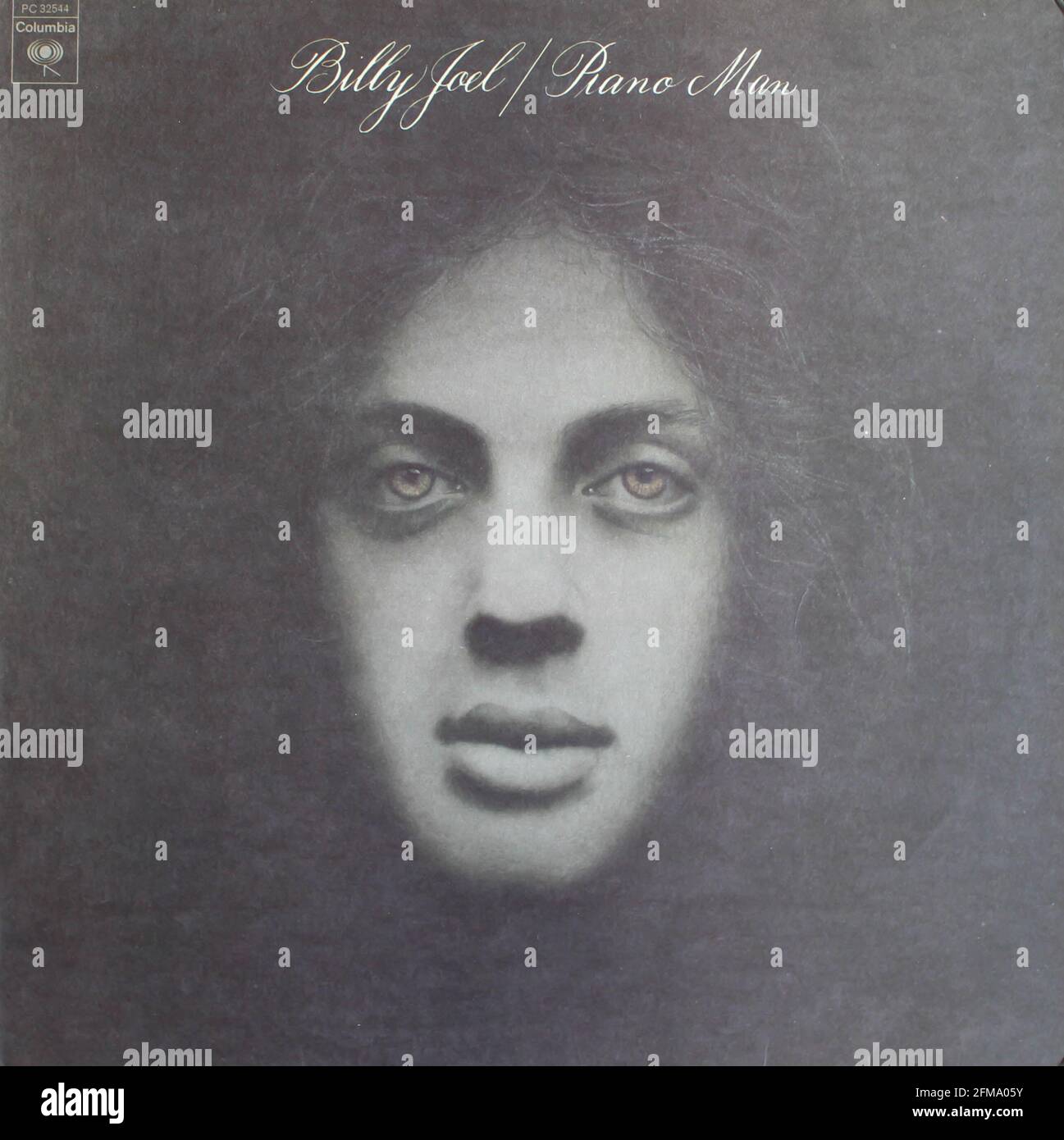 Pop rock et soft rock artiste, Billy Joel album de musique sur vinyle disque LP. Intitulé: Piano Man Banque D'Images