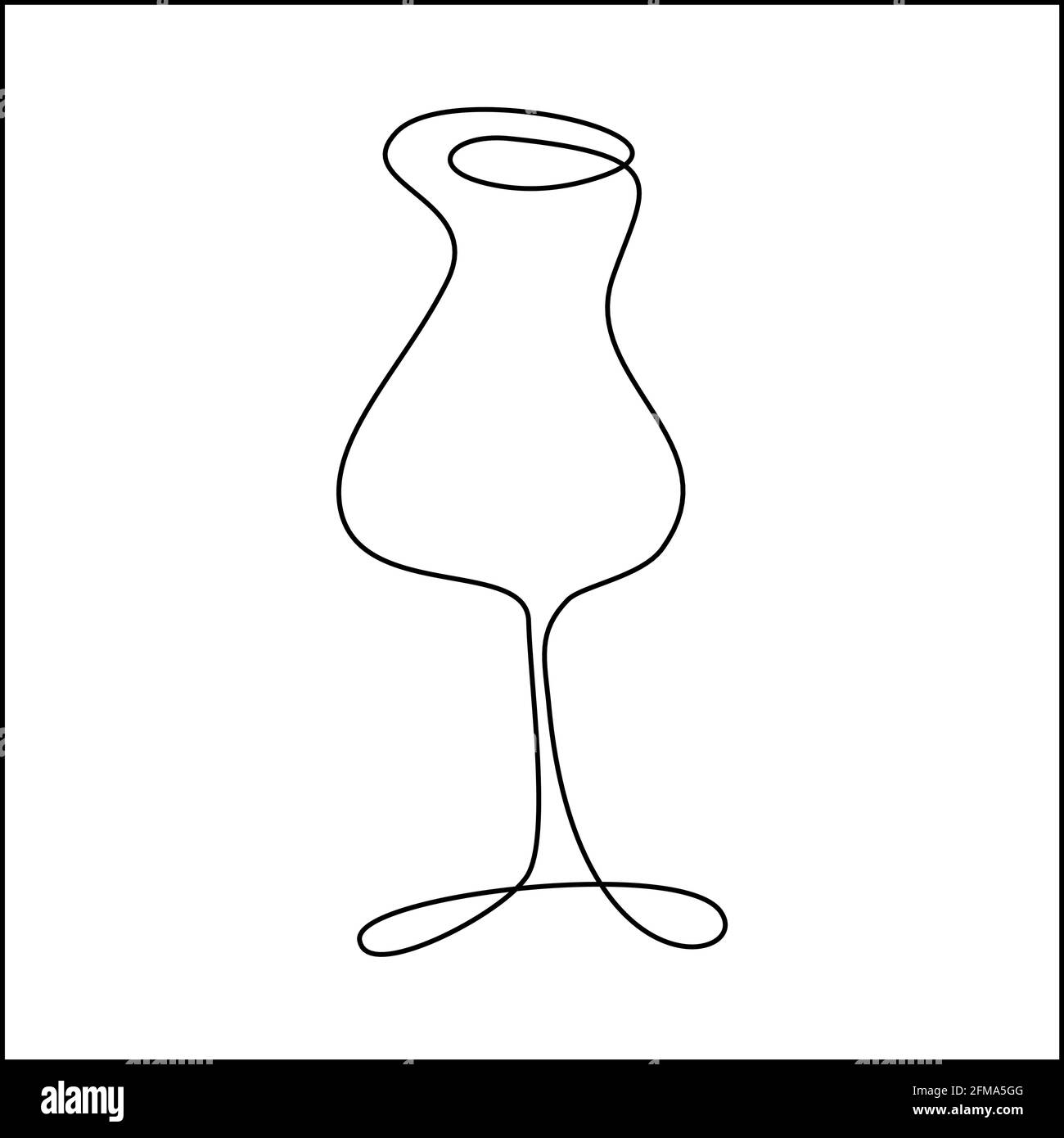 Un seul trait de dessin continu, contour d'art, main, ligne, linéaire ...