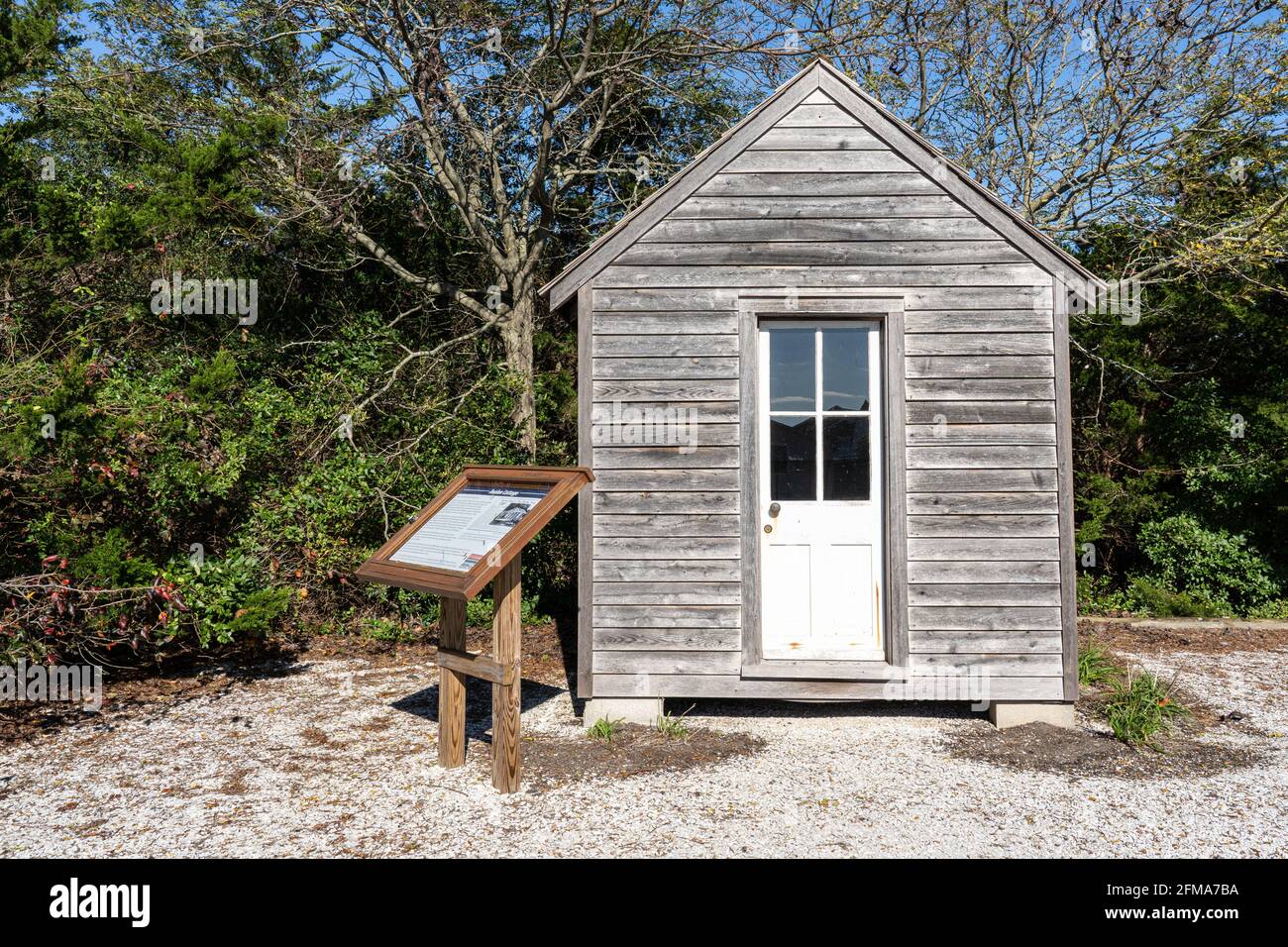 Avalon, NJ - 31 octobre 2020: Avalon Cottage, un bâtiment de 8.5 x 14.5 sans électricité, eau ou chaleur, est une maison du début du XXe siècle pour les ouvriers. Banque D'Images