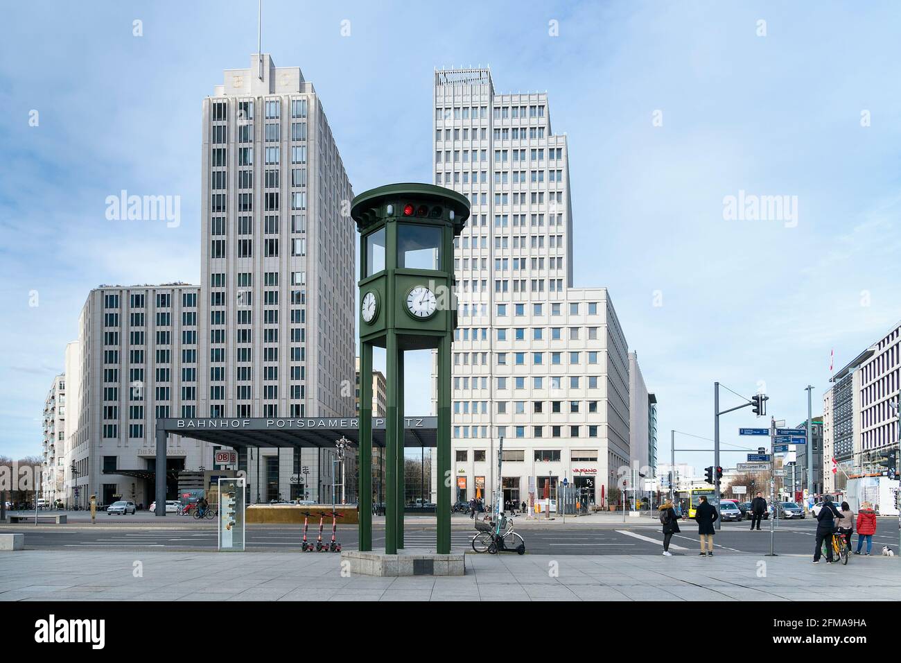 Berlin-Mitte, Potsdamer Platz, Beisheim-Centre, tour historique Banque D'Images