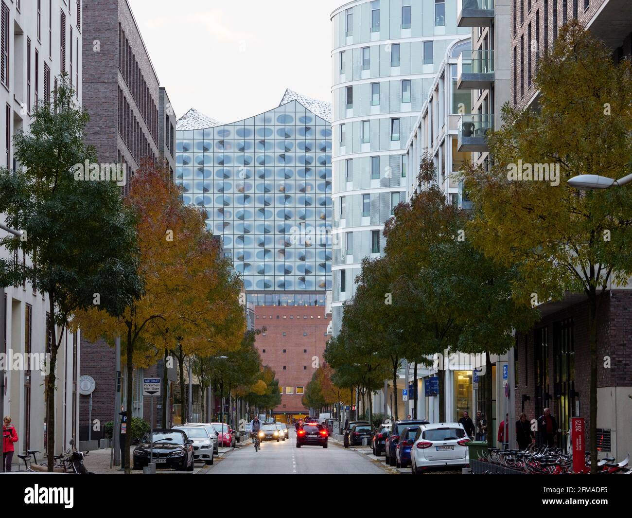 HafenCity, Elbphilharmonie, Am Kaiserkai, Hambourg, Allemagne Banque D'Images