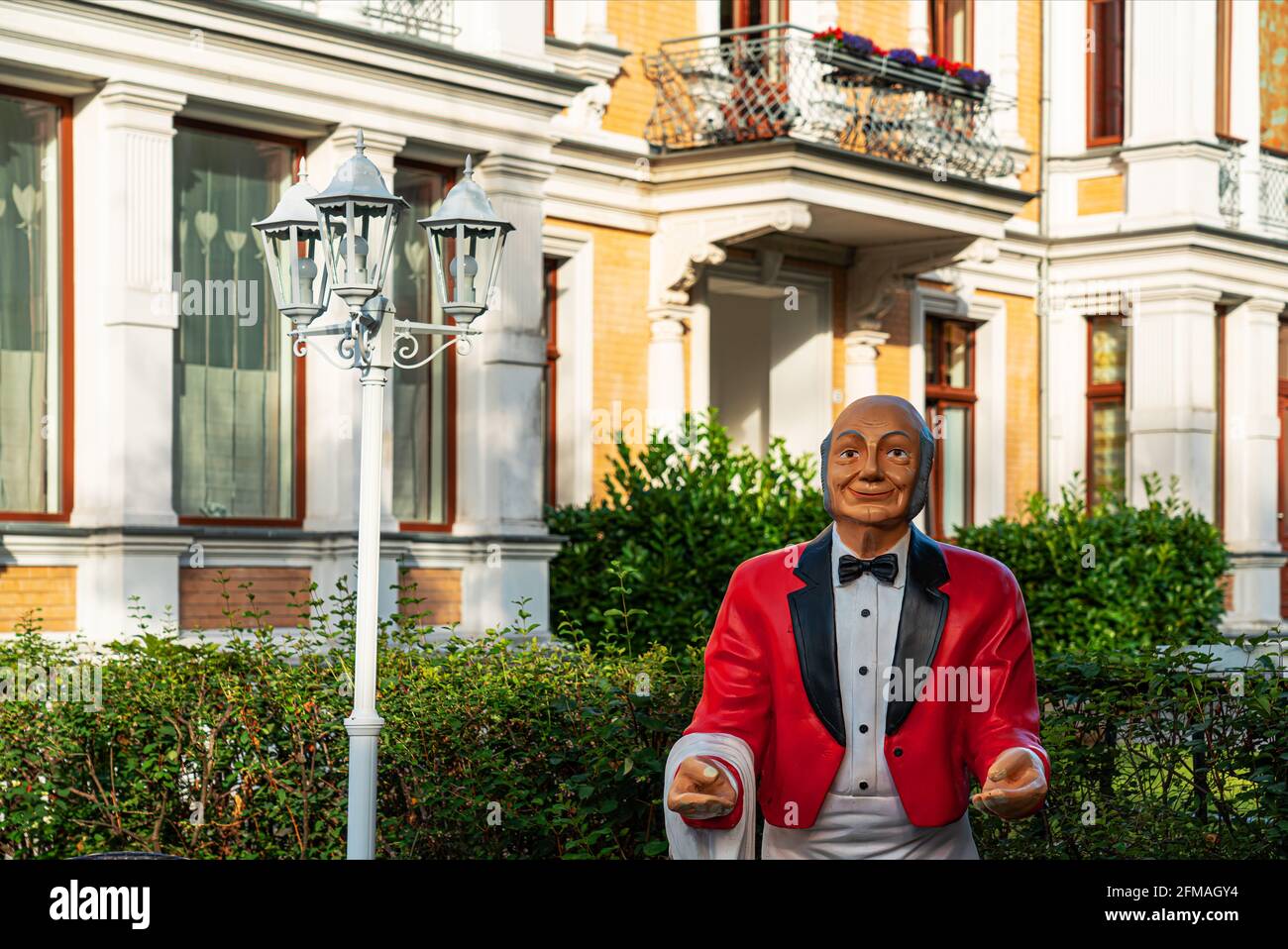 Impression de la place à Ahlbeck, île Usedom Banque D'Images