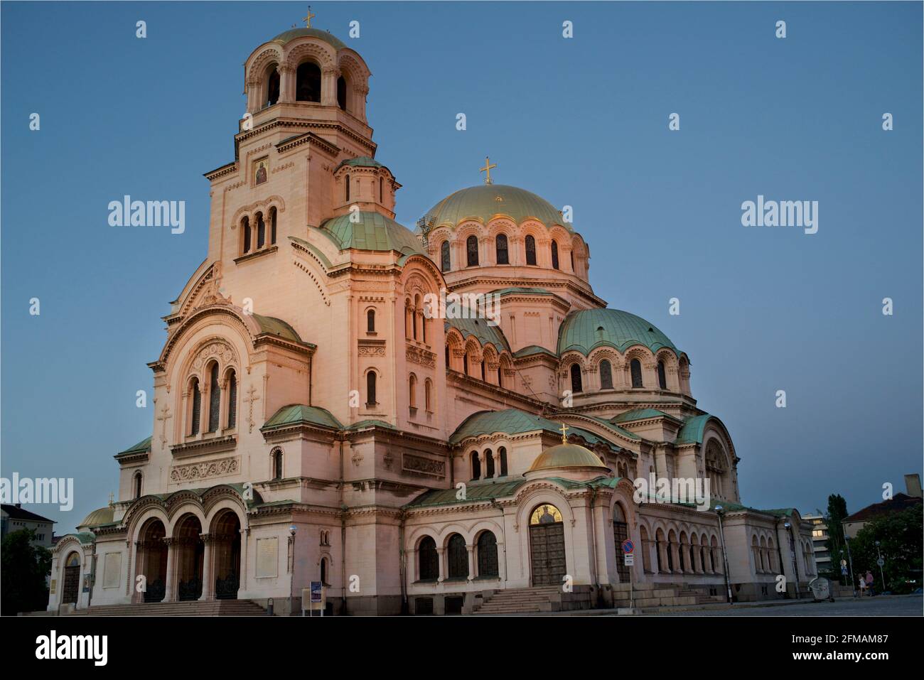 La cathédrale Saint Alexandre Nevsky (Храм-паметник 'Свети Александър Невски', Hram-pametnik 'veti Aleksandar Nevski') est une cathédrale orthodoxe bulgare de Sofia, la capitale de la Bulgarie Banque D'Images