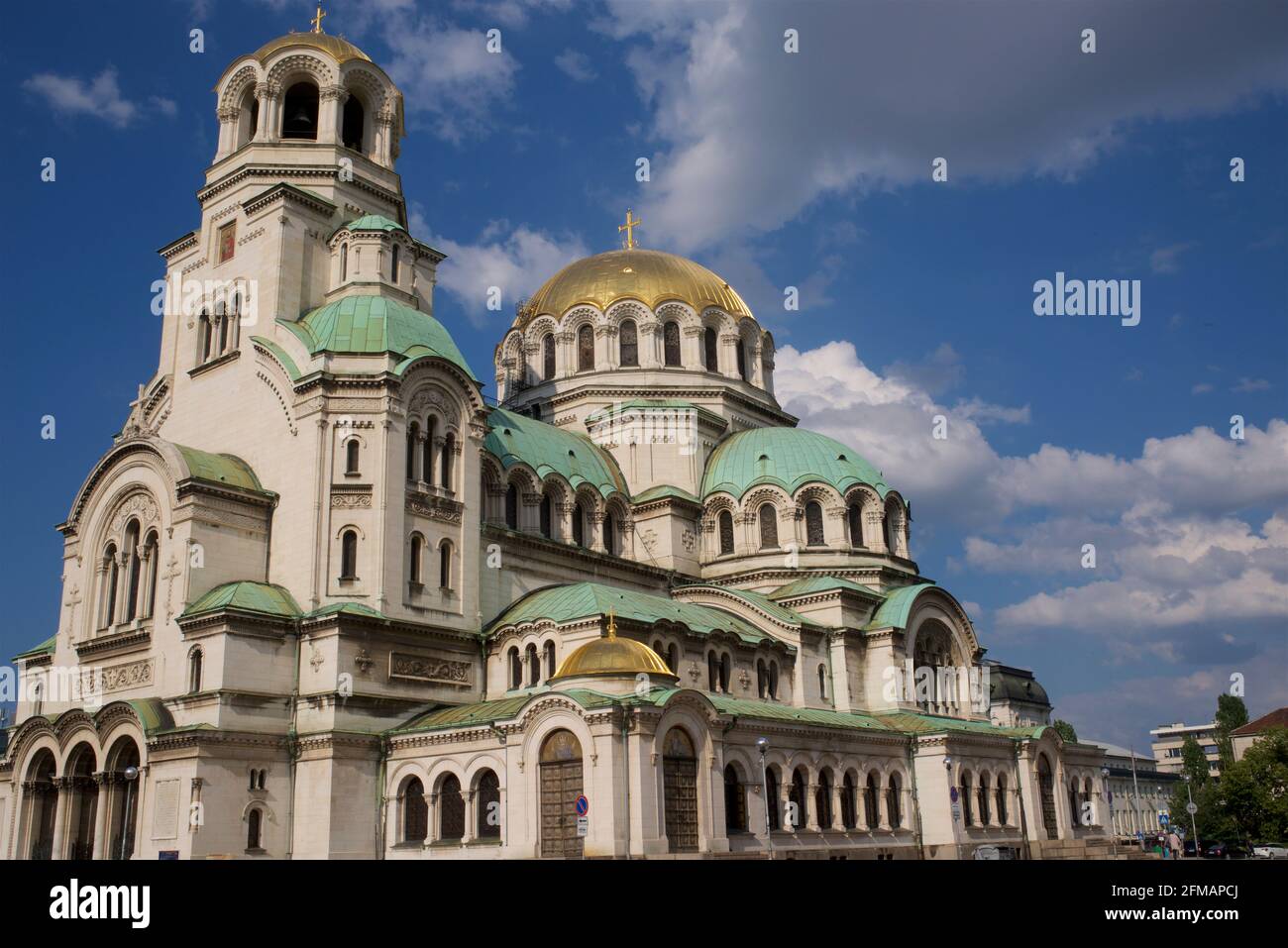 La cathédrale Saint Alexandre Nevsky (Храм-паметник 'Свети Александър Невски', Hram-pametnik 'veti Aleksandar Nevski') est une cathédrale orthodoxe bulgare de Sofia, la capitale de la Bulgarie Banque D'Images