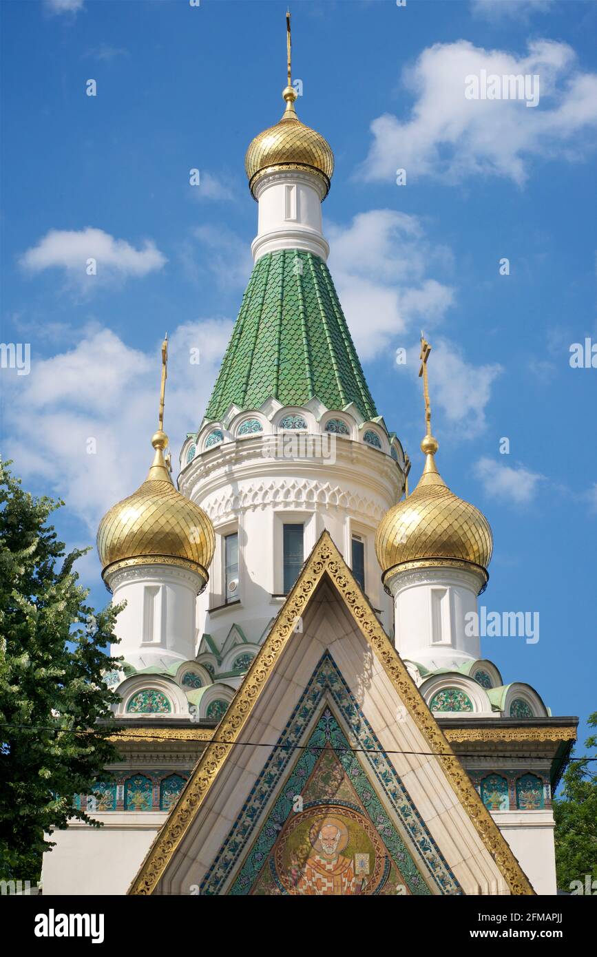 L'église Saint-Nicolas le Miracle Maker est également appelée l'église russe. Sofia, Bulgarie Banque D'Images