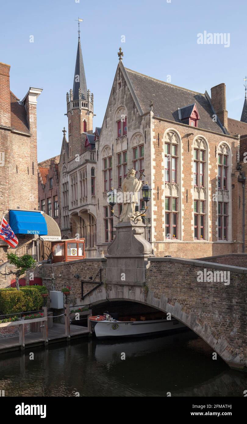 De Dijver, vieille ville historique, Bruegge, Belgique Banque D'Images