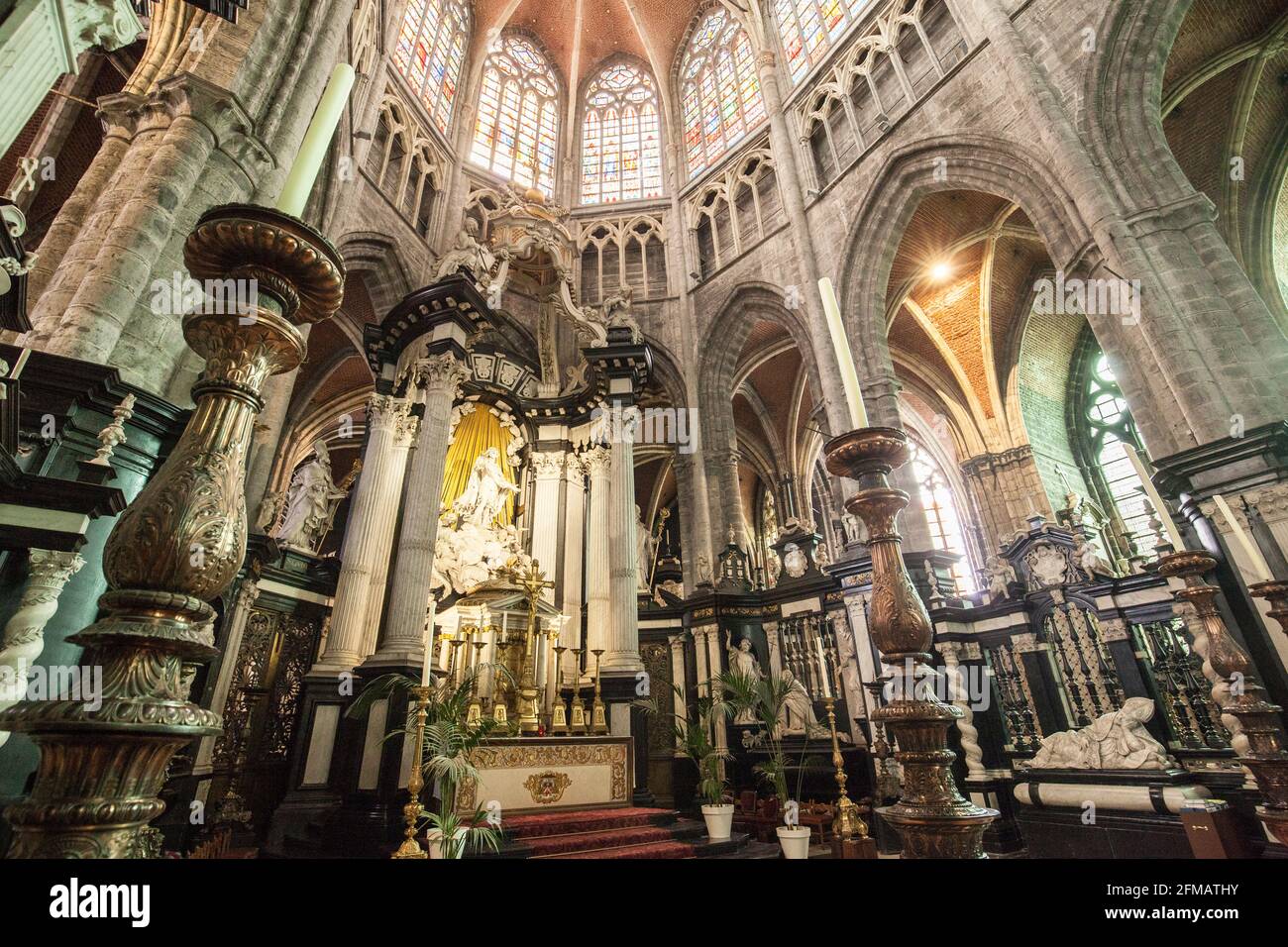 Église Saint-Bavo, Gand, Belgique Banque D'Images