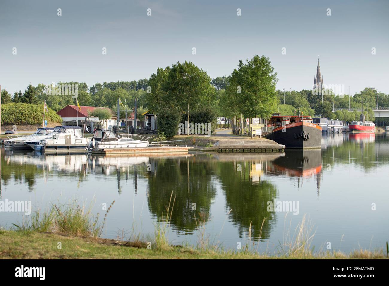 Yacht Club Flandria, Bruges, Belgique Banque D'Images