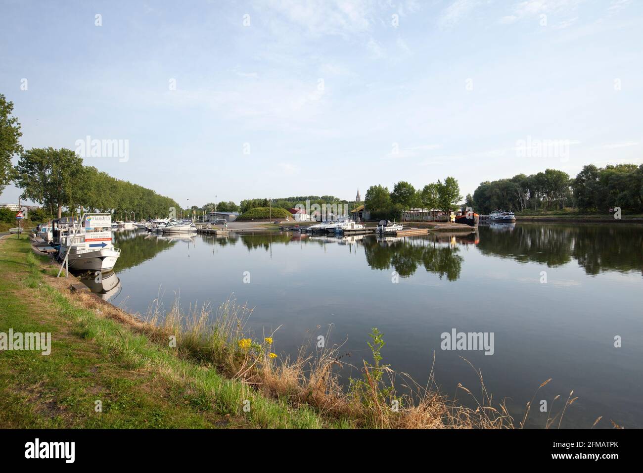 Flandria Yacht Club, Bruegge, Belgique Banque D'Images