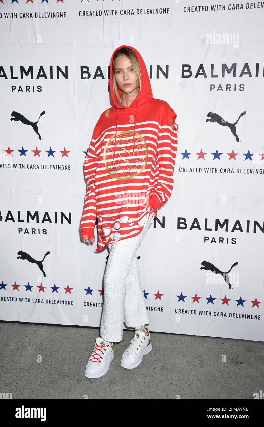 Lancement de la collaboration Puma X Balmain créée par Cara Delevingne et Olivier Rousteing, qui s'est tenue aux studios Milk de Los Angeles, le jeudi 21 novembre 2019. Jennifer Graylock-Graylock.com Banque D'Images