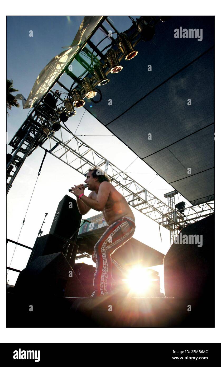 Har Mar Superstar... À Los Angeles pour l'indépendant le dimanche.pic David Sandison Banque D'Images