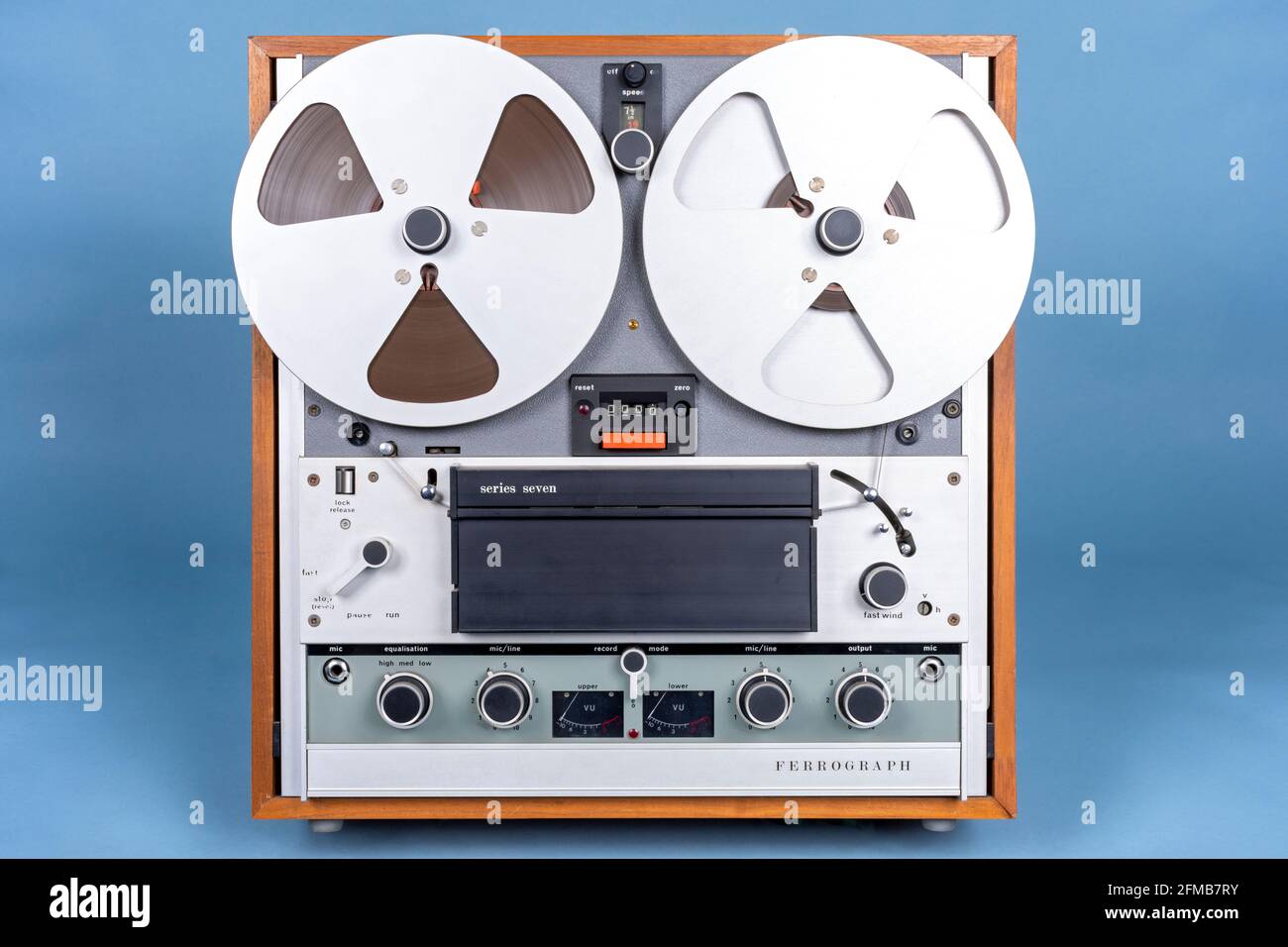 Magnétophone à bande série Ferrograph 7. Construit à la fin des années 1960-début des années 1970. Banque D'Images