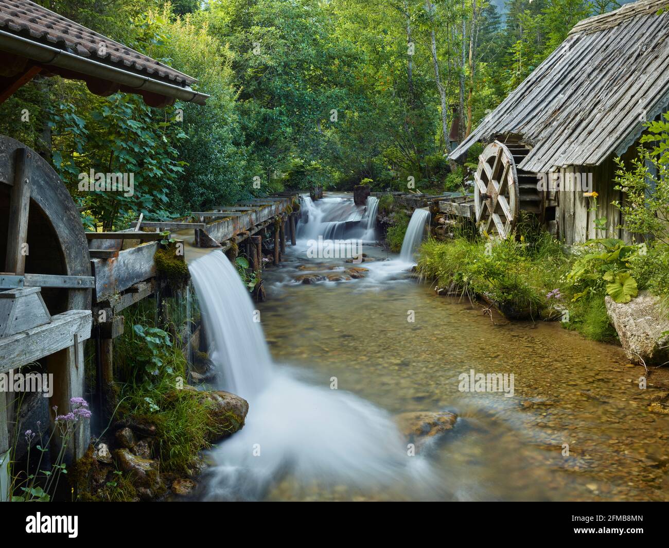 Anciens moulins à eau, Bodental, Carinthie, Autriche Banque D'Images
