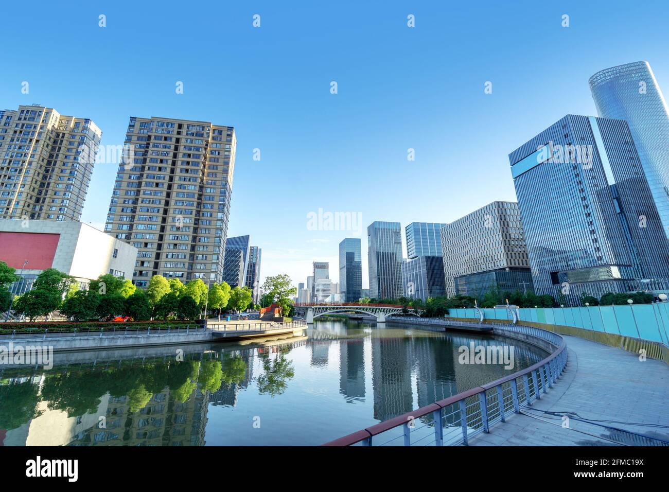 La ville moderne de haute taille, la Chine Shanghai CDB. Banque D'Images