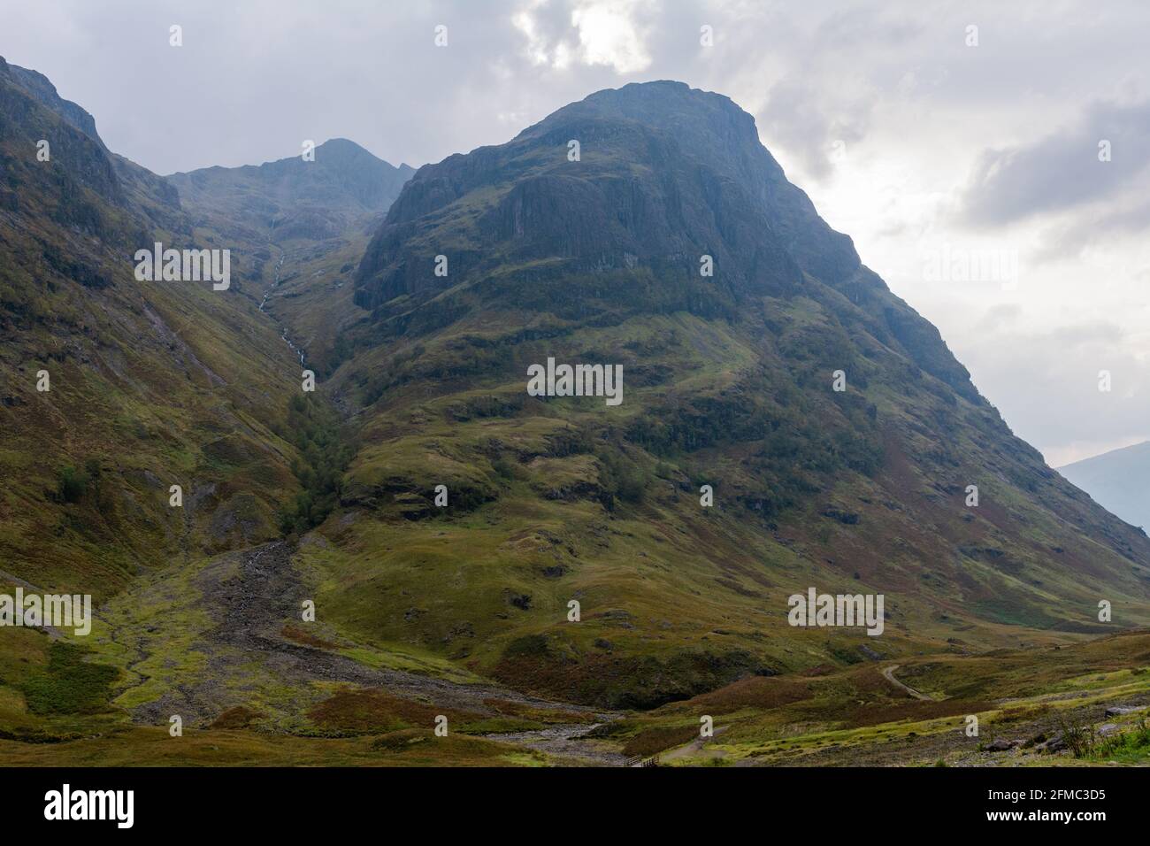 Aonach Dubh (889m) dans la réserve naturelle nationale de Glen COE en Écosse. Banque D'Images