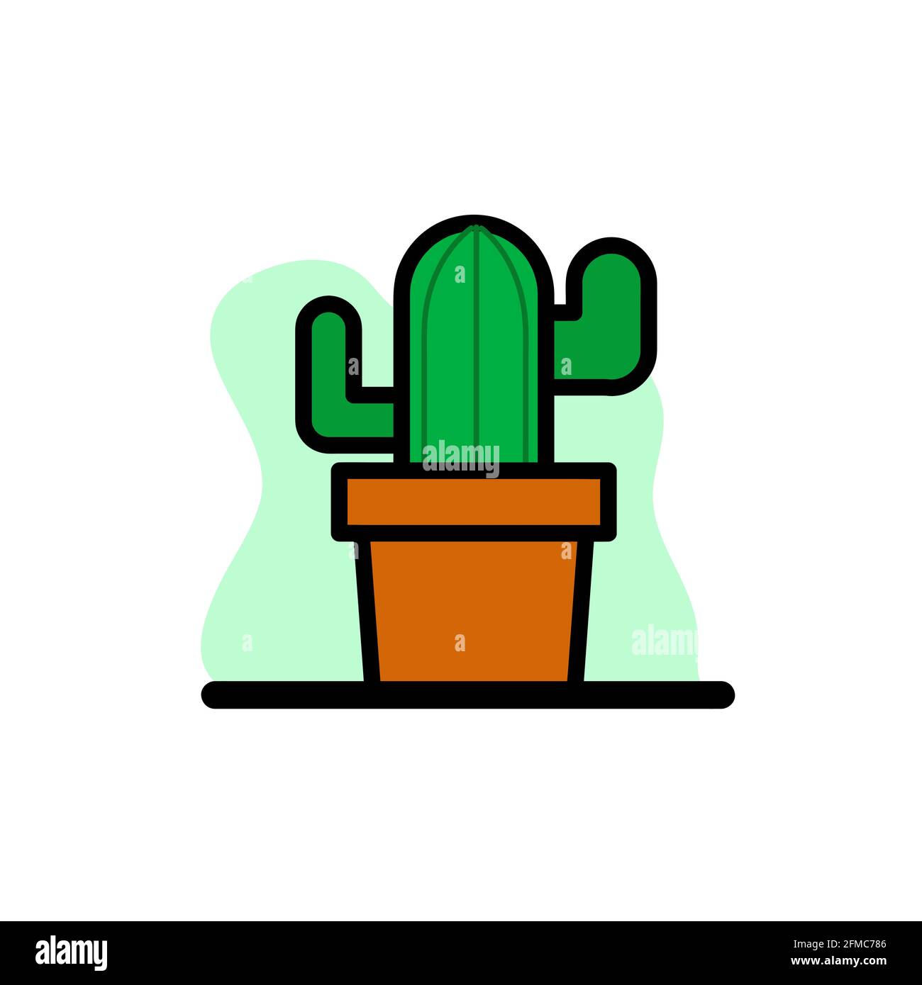 Cactus Icon Conceptual Vector Illustration Design Illustration de Vecteur
