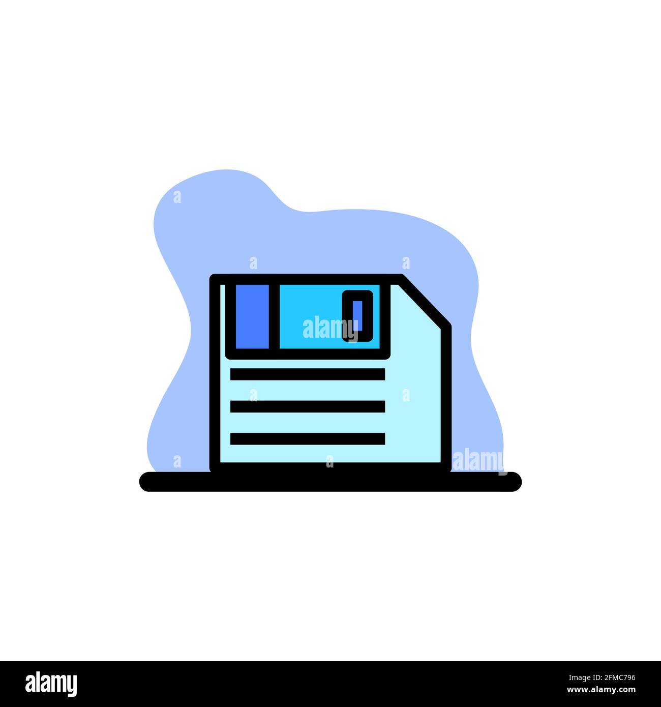 Icône de disquette Conceptual Vector Design Illustration eps10 Illustration de Vecteur