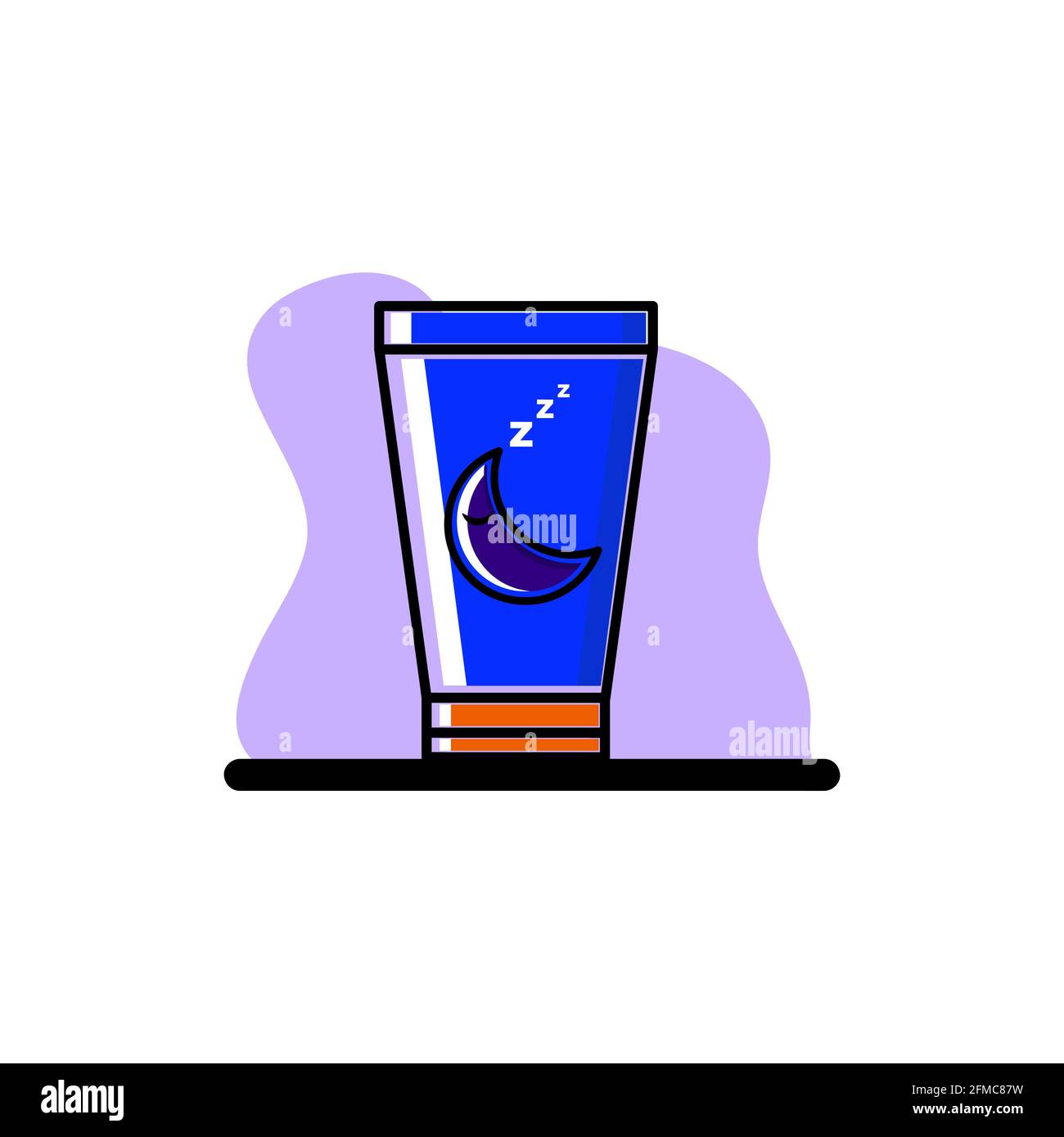 Night Lotion Conceptual Vector Icon Design Illustration eps10 Illustration de Vecteur