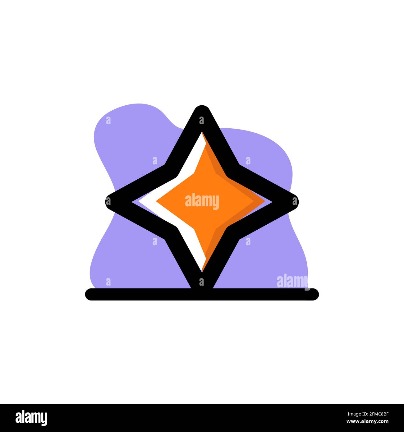 Conceptuel Star Icon Design Vector Illustration eps10 idéal pour tous objectifs Illustration de Vecteur