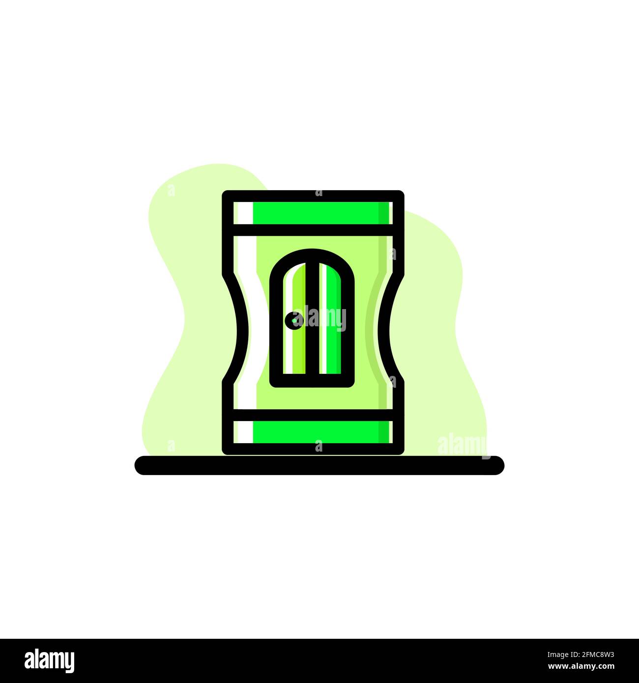 Crayon crayon Sharpener Vector Illustration Conceptual Design Icon eps10 idéal pour n'importe quel but Illustration de Vecteur
