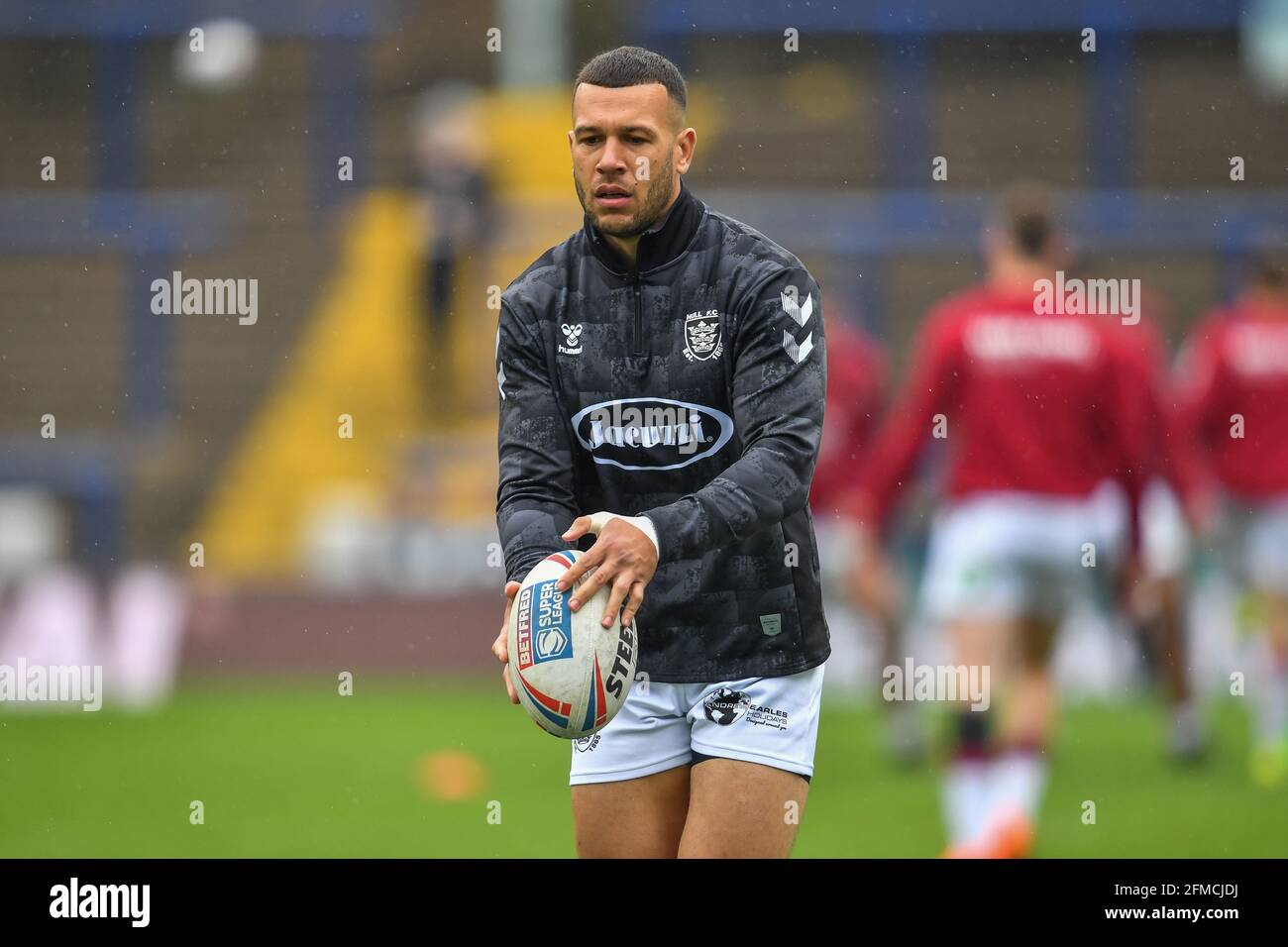 Hull, Royaume-Uni. 08 mai 2021. Carlos Tuimavave (3) de Hull FC pendant le pré-match d'échauffement dans, le 5/8/2021. Credit: SIPA USA/Alay Live News Banque D'Images