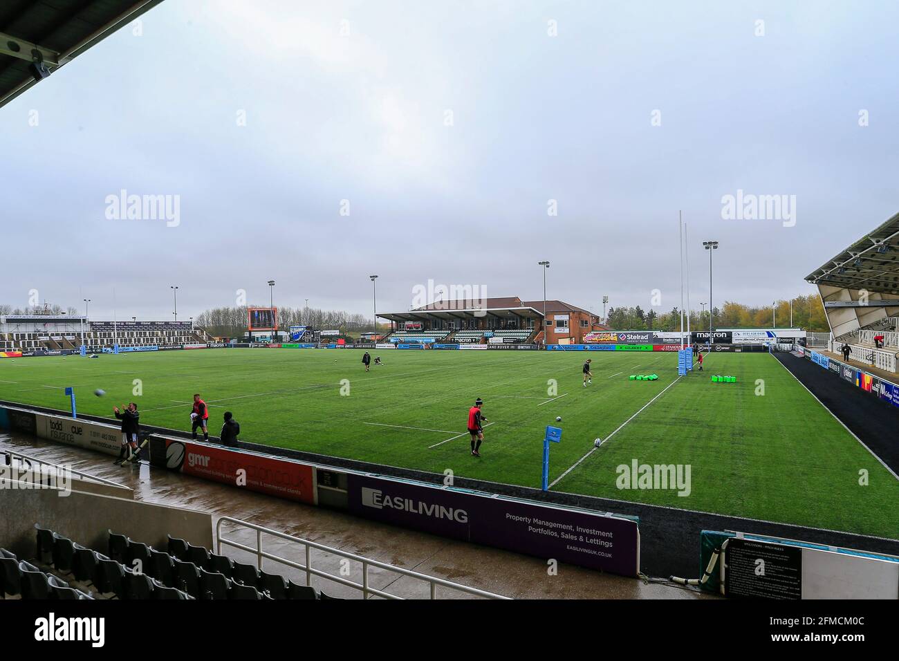 Une vue générale du Kingston Park Stadium, stade des Newcastle Falcons, avant leur match Gallagher Premiership contre London Irish Banque D'Images