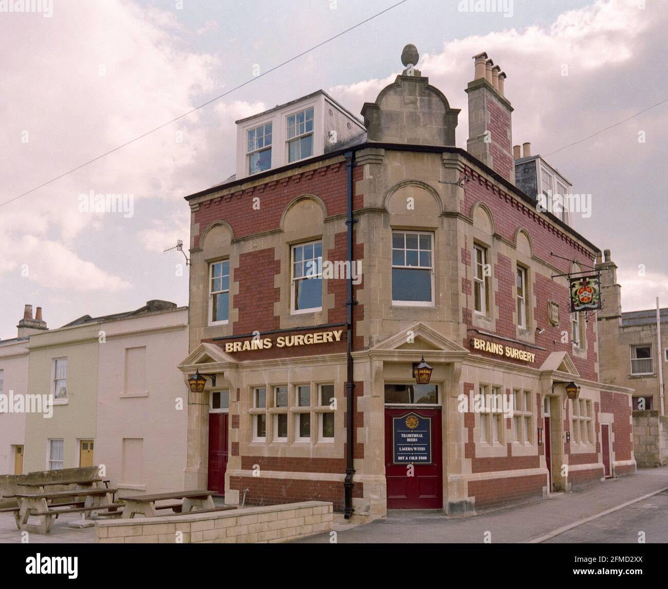 Teh Brains Surgery, Larkhall, Bath, 1989 Banque D'Images