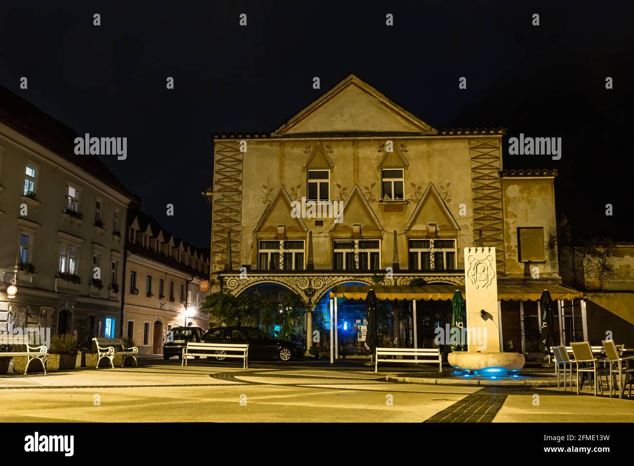 Kamnik, Slovénie - 2 août 2020 : la vieille ville de Kamnik, une commune située au sud des Alpes Steiner en République de Slovénie. Le centre-ville est ab Banque D'Images