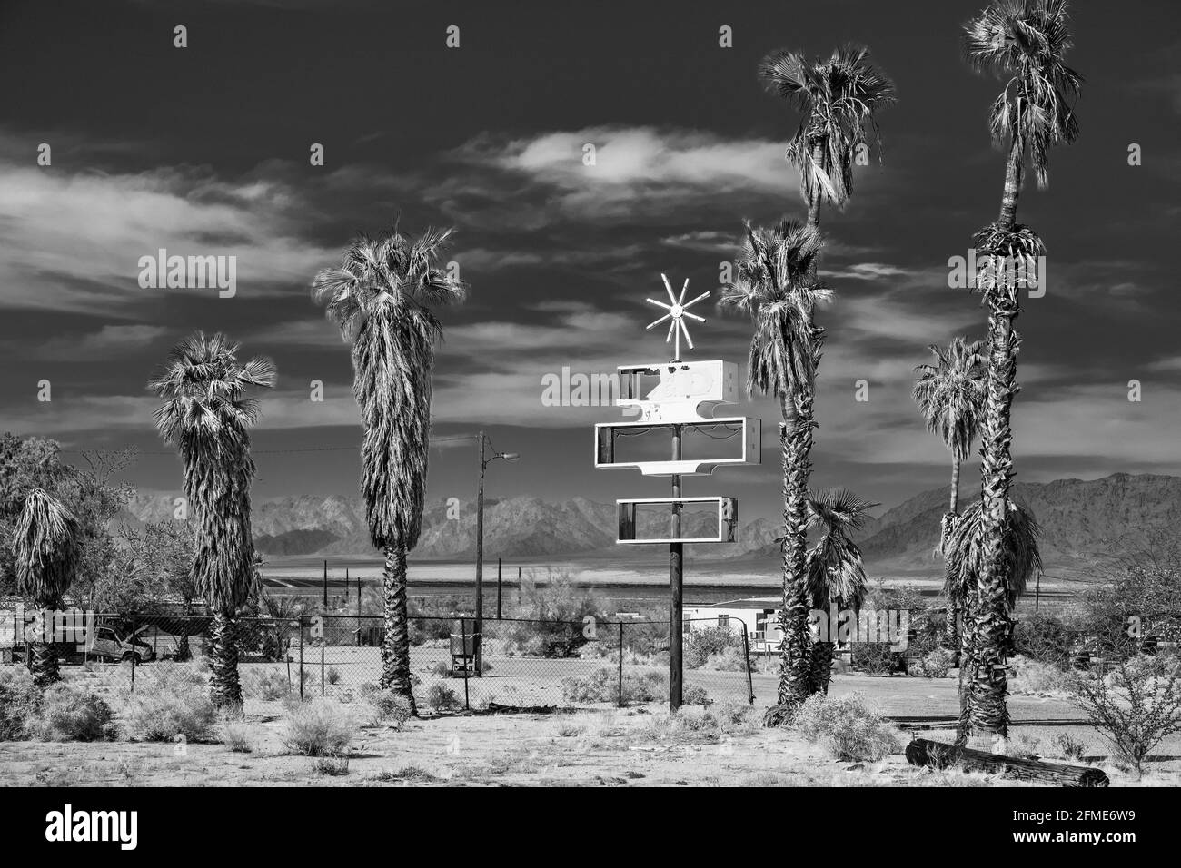 Une ville de Californie déserte depuis longtemps Banque D'Images