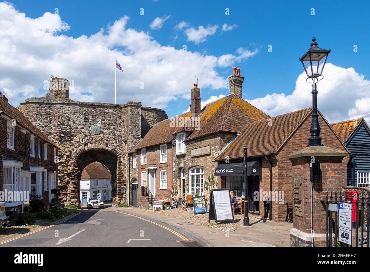 The Landgate, Rye, East Sussex, Royaume-Uni Banque D'Images