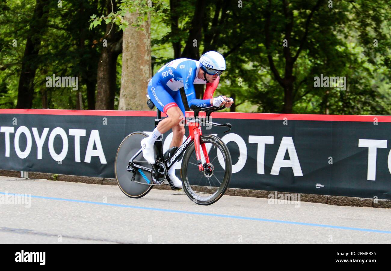 DUCHESNE Antoine pendant le Tour d'Italie, Giro d'Italia 2021, étape 1, essai individuel (ITT) Torino - Torino (8,6 km) le 8 mai 2021 en Italie - photo Nderim Kaceli / DPPI / LiveMedia Banque D'Images
