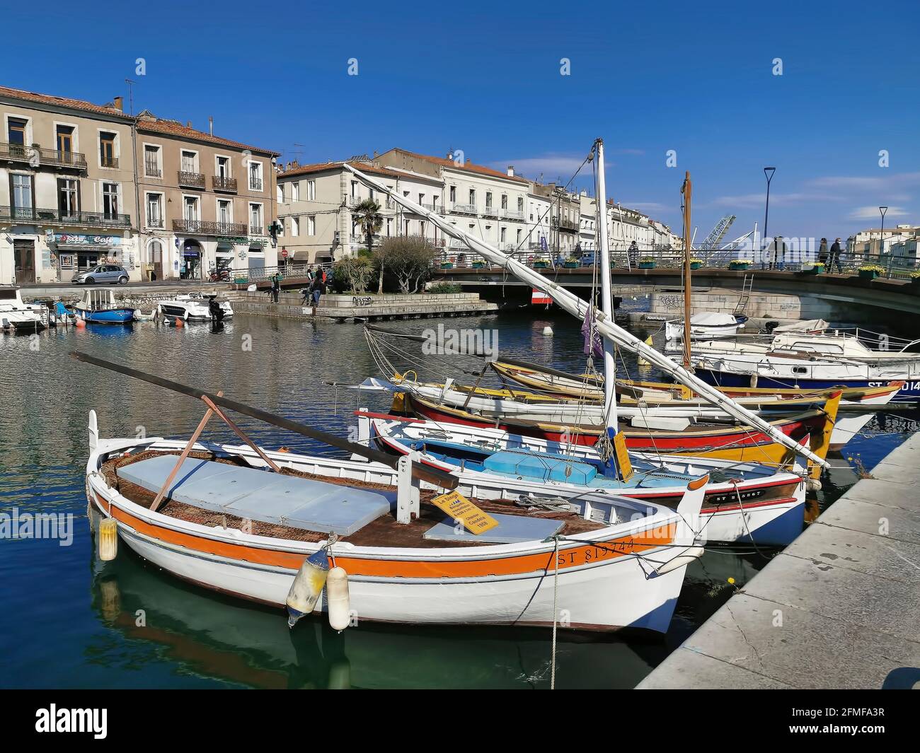 La ville de Sète en Occitanie Banque D'Images