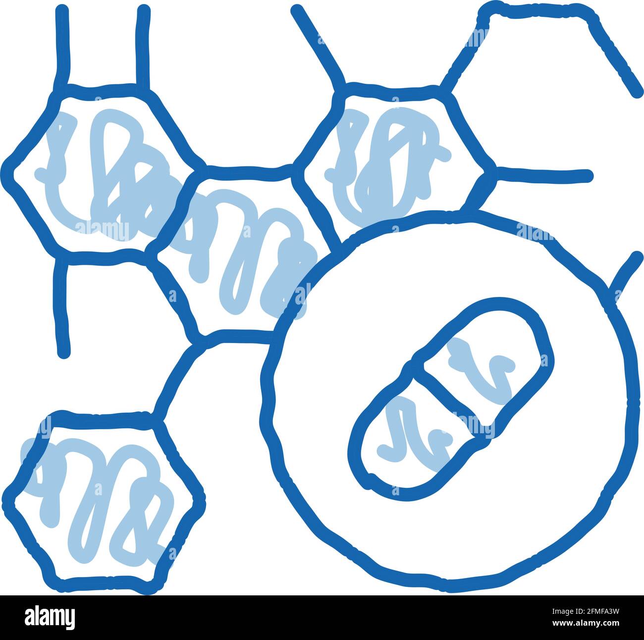 Effet des drogues sur les suppléments de corps Doodle icône dessiné à la main illustration Illustration de Vecteur