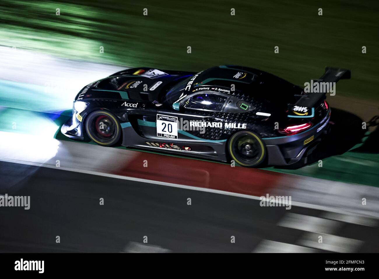 20 Pierburg Valentin (ger), Baumann Dominik (aut), SPS Automotive Performance, Mercedes-AMG GT3, action lors de la 2ème série du Fanatec GT World Challenge Europe 2021 Powered by AWS, du 6 au 9 mai 2021 sur le circuit de Nevers Magny-cours, Magny-cours, France - photo Paulo Maria / DPPI / LiveMedia Banque D'Images