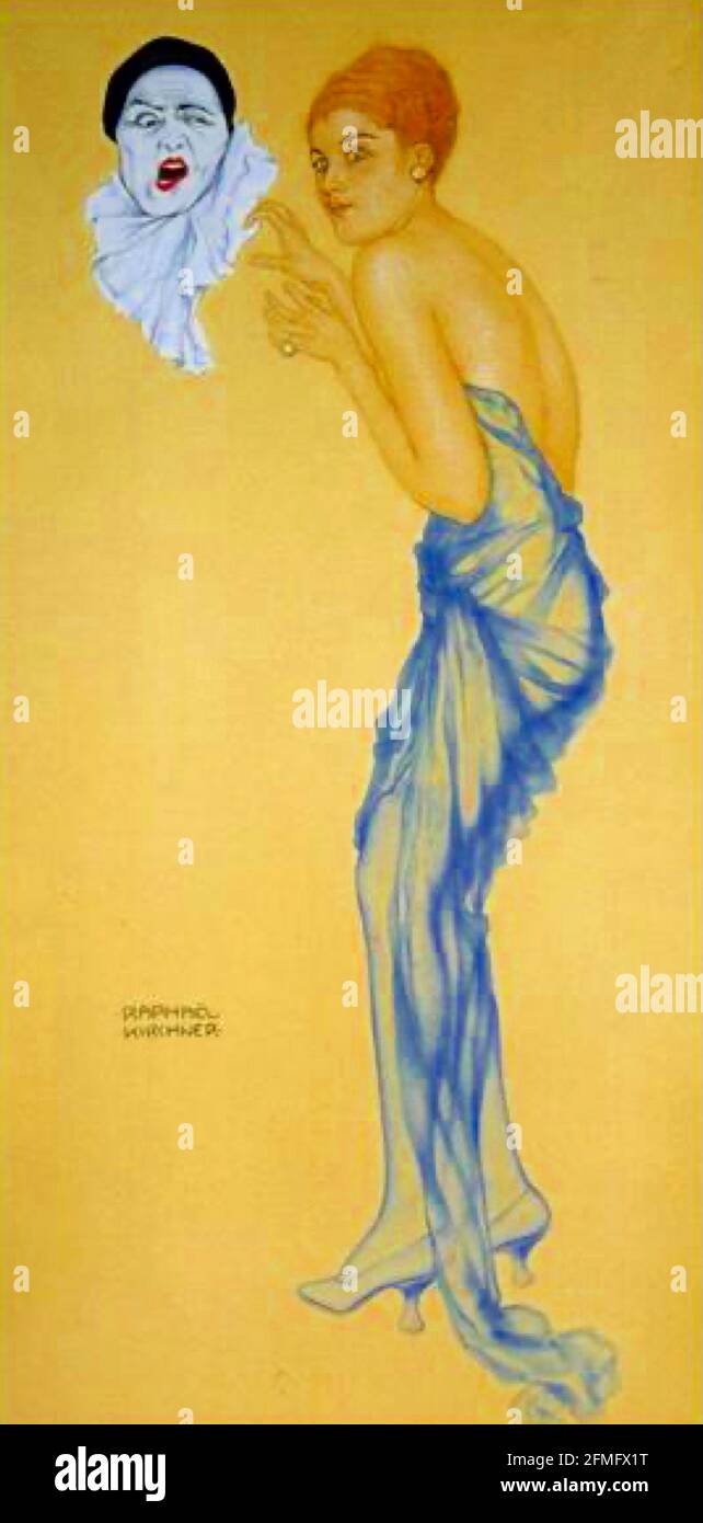 L'œuvre de Raphael Kirchner intitulée colère Banque D'Images