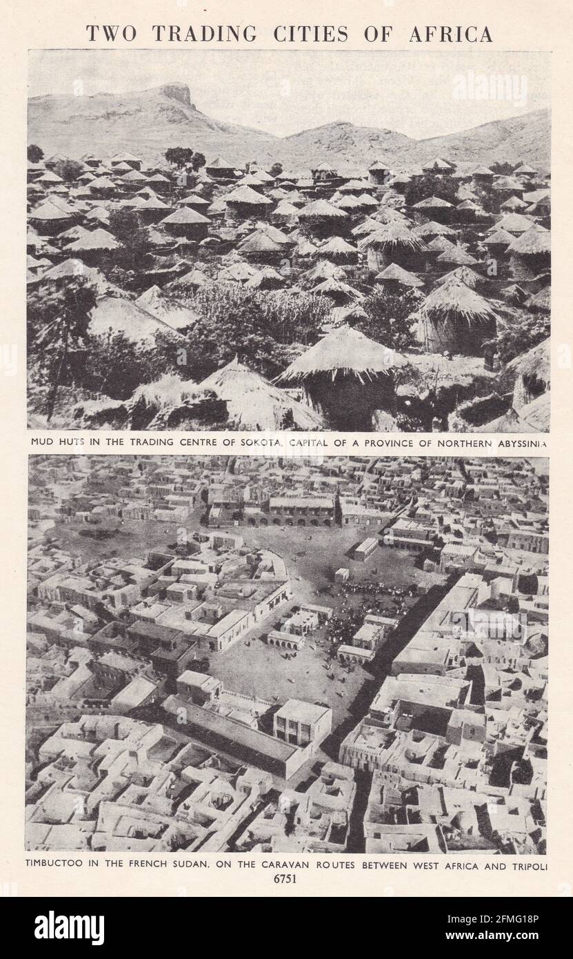 Photos anciennes en noir et blanc de l'Afrique - Trading Cities 1940 ...