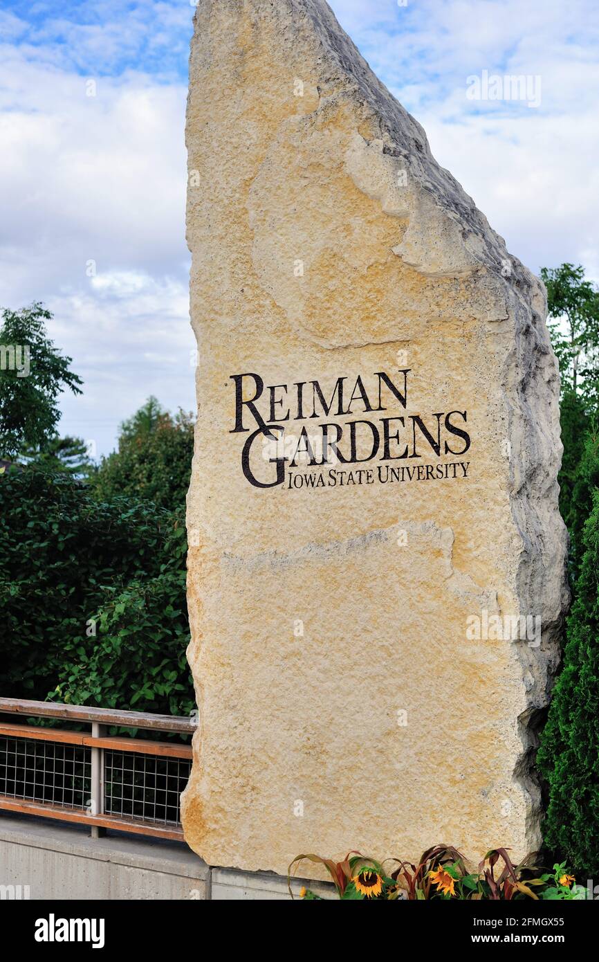 Reiman Gardens sur le campus de l'université d'État de l'Iowa à Ames, Iowa. Les jardins botaniques comprennent une exposition de papillons. Banque D'Images