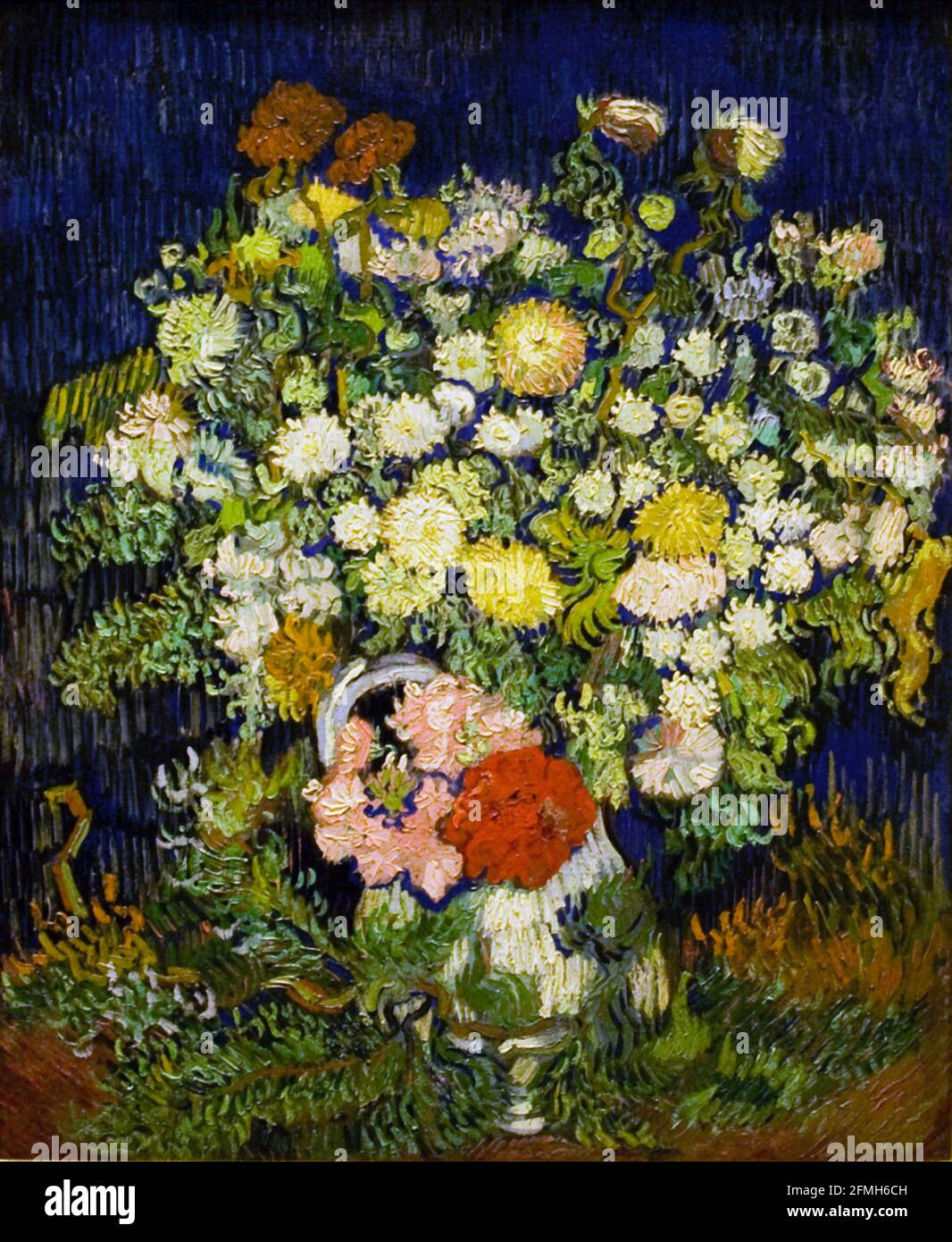 Œuvre d'art Vincent van Gogh intitulée bouquet de fleurs. Banque D'Images