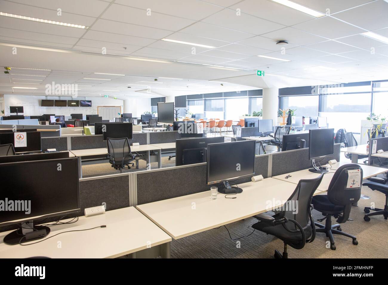 Les employés des bureaux de Sydney travaillent depuis leur domicile pendant la pandémie de Covid 19, laissant les bureaux de sydney largement vides, Sydney, Australie Banque D'Images