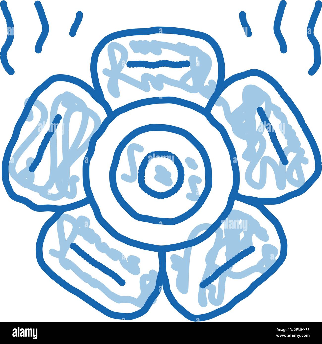 type d'illustration représentant une fleur malaisienne Illustration de Vecteur