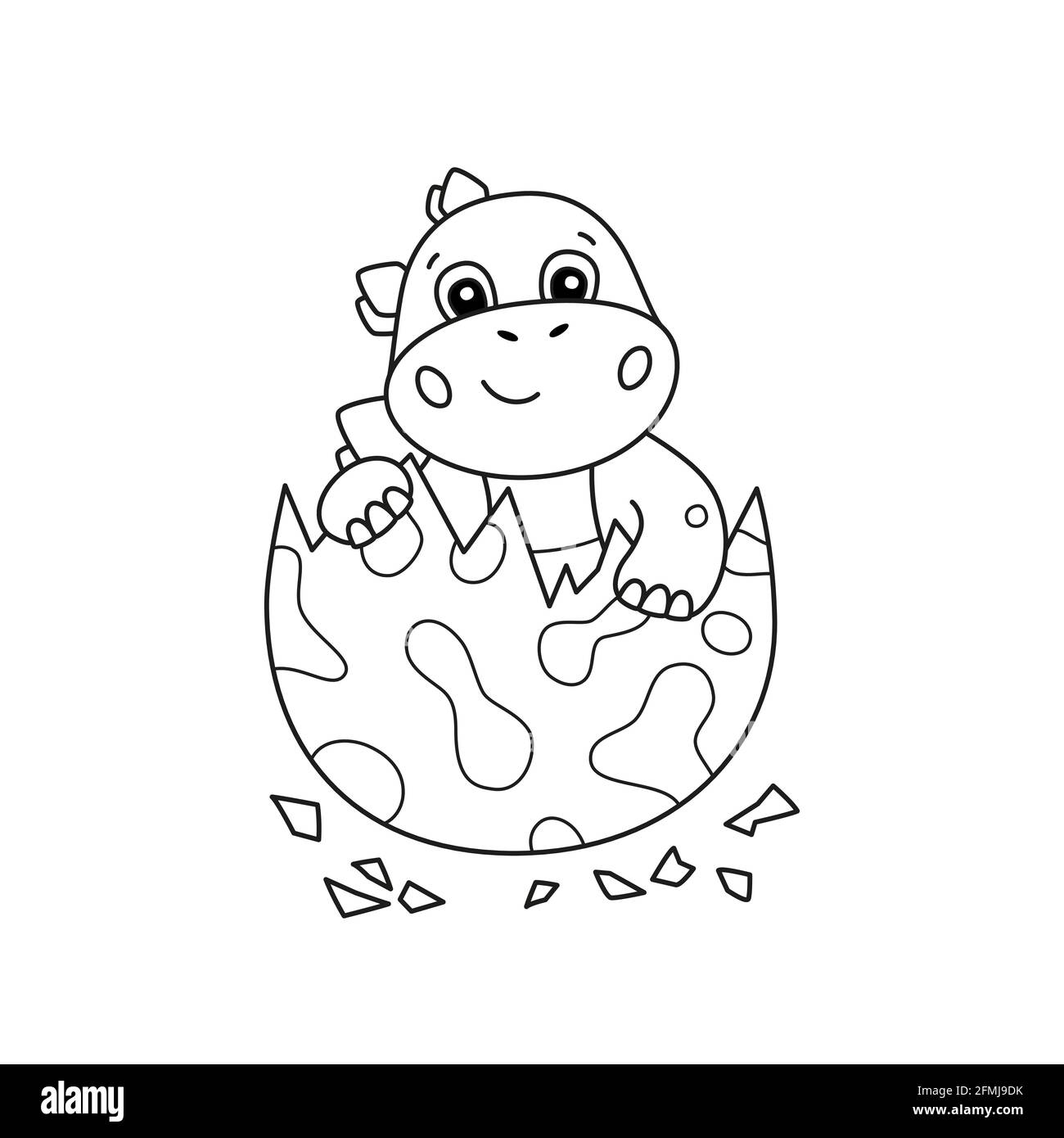 Un Petit Dinosaure Mignon Est Tire D Un œuf Livre De Coloriage Dino For Kid Bebe Stegosaurus Jeu De Puzzle Pour Enfants Image Vectorielle Stock Alamy