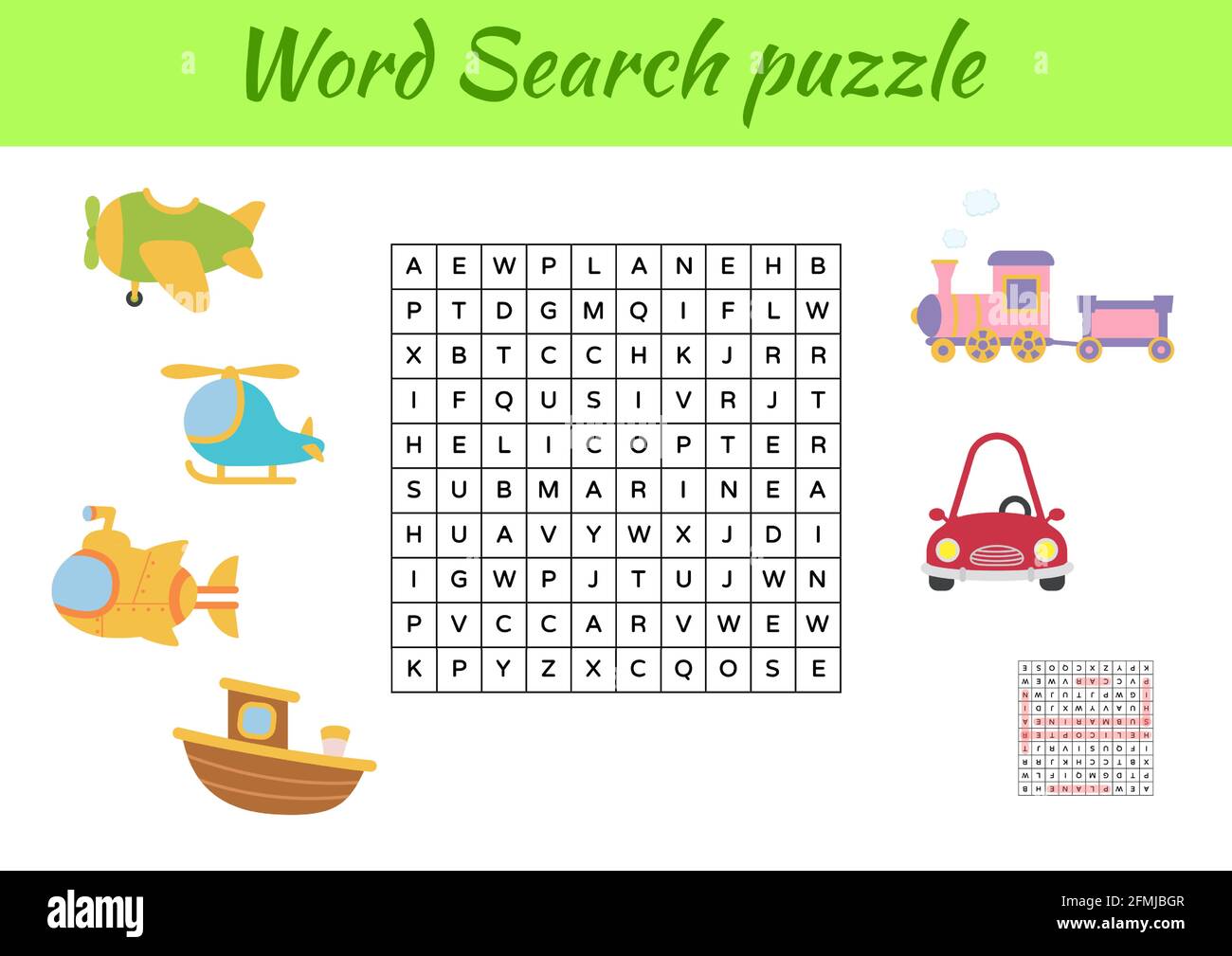 Jeu Éducatif Pour Enfants. Recherche De Mot Puzzle Activité Des