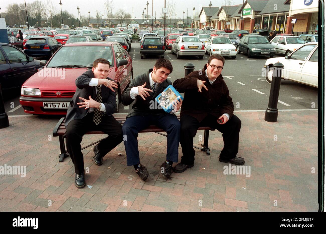 Andrew Bennett, Quentin McCarthy et Ruben d'Arc les garçons Ali G. Banque D'Images