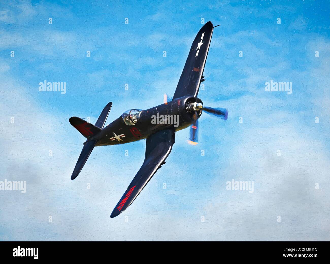 Chance Vought f-4u Corsair Banque D'Images